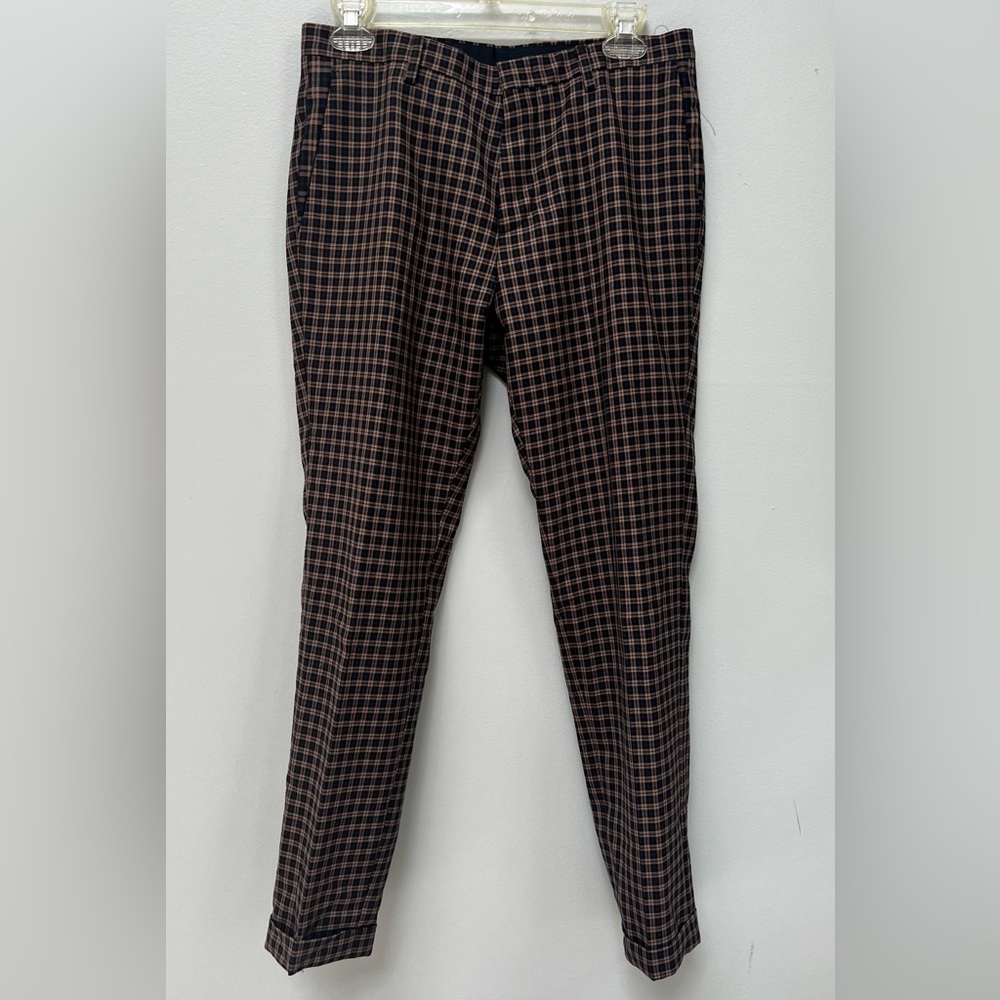 Paul Smith Black & Brown Checked Gents Trousers